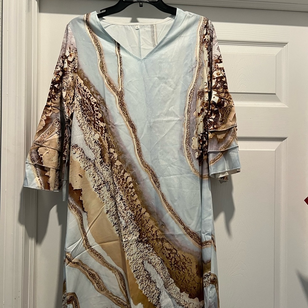 Ainiys womens summer marble dress